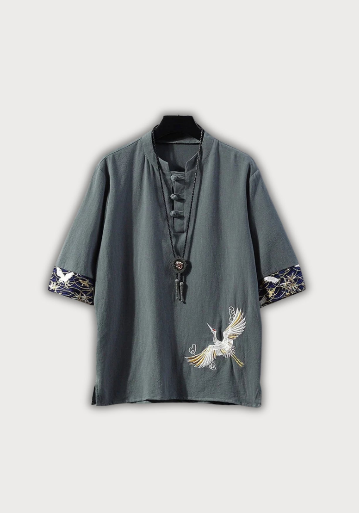 Chemise kimono grise Seiki
