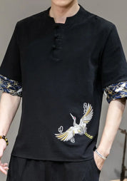 Chemise kimono noire Kokuyō