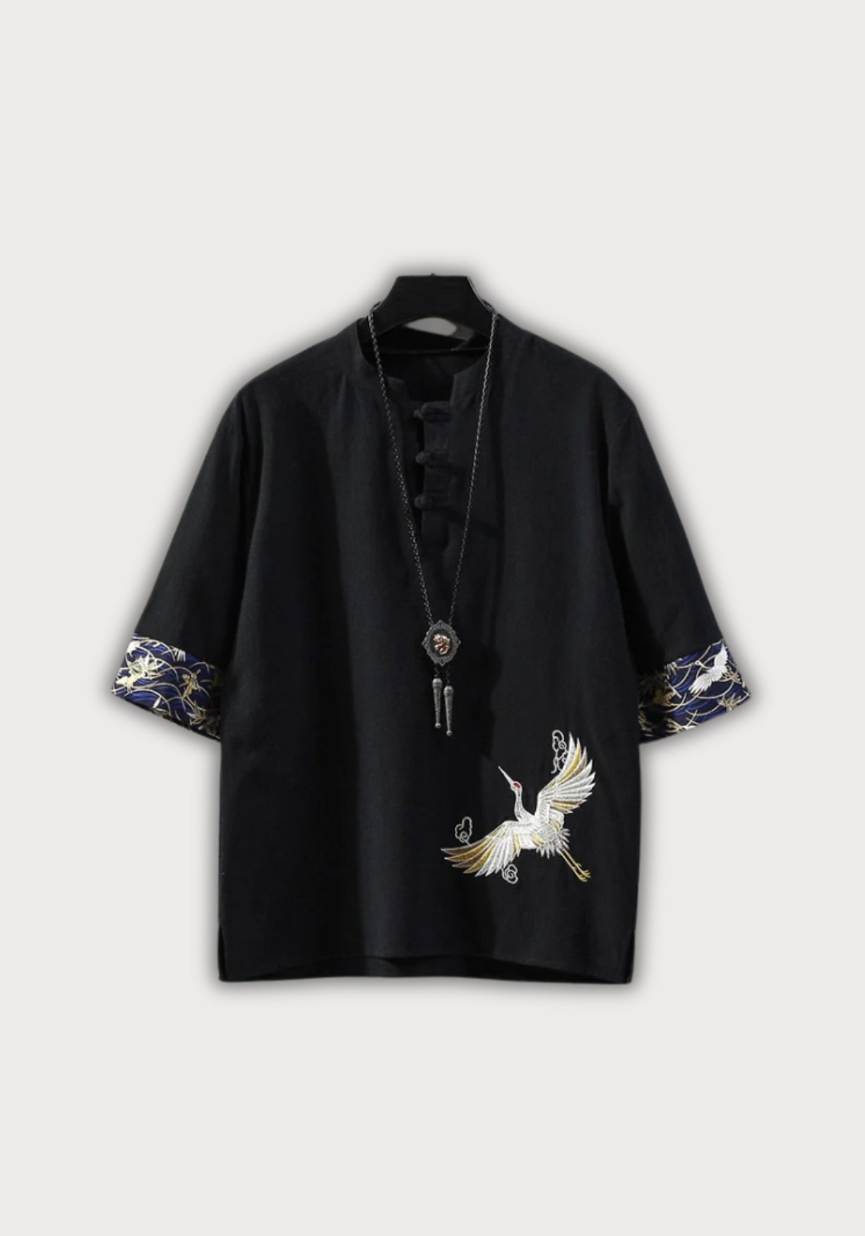 Chemise kimono noire Kokuyō