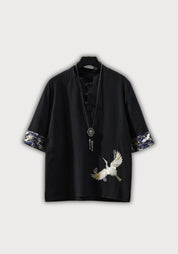 Chemise kimono noire Kokuyō