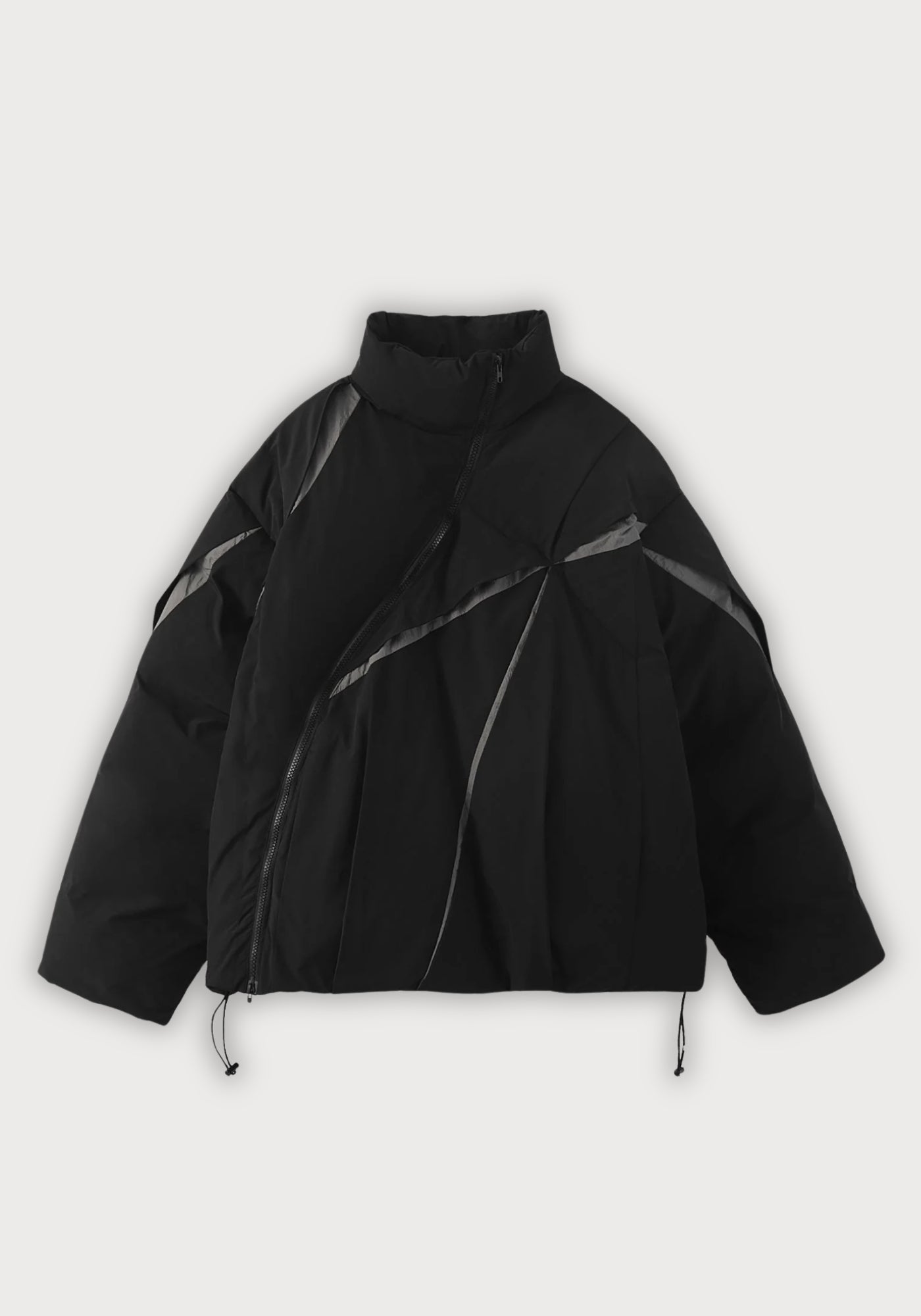 Asymmetrical Kimono-Style Puffer Jacket | Oversized – Kimonorie
