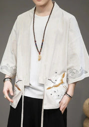 kimono japonais asaumi beige