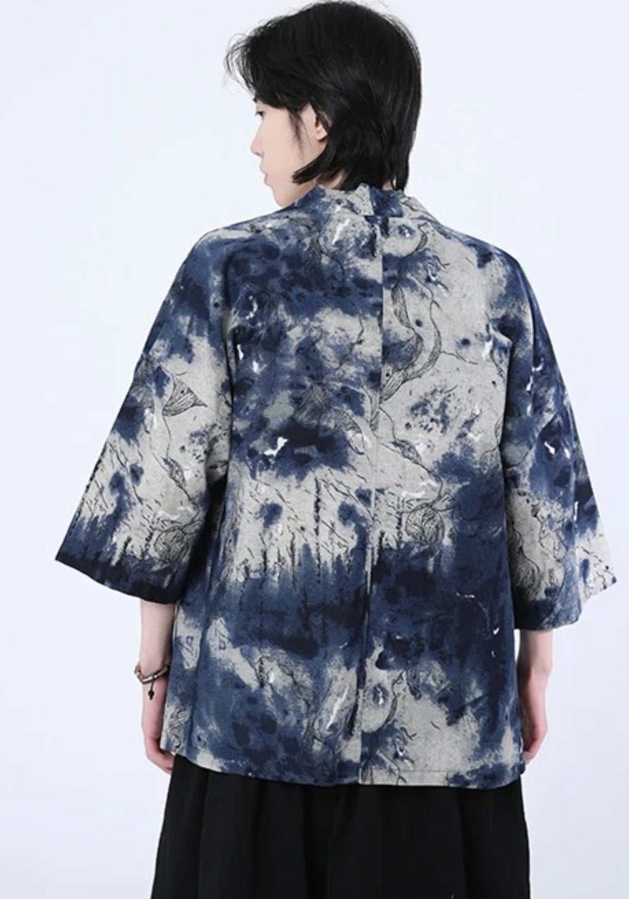 Kimono japonais Indigo Sora
