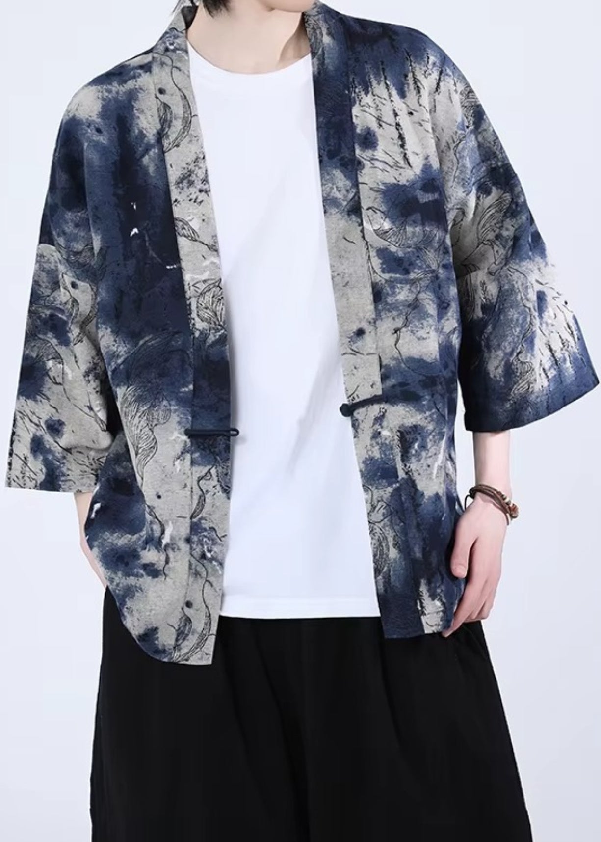 Kimono japonais Indigo Sora