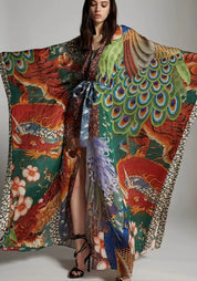 Kimono long | Enmei Vert foncé / Unique