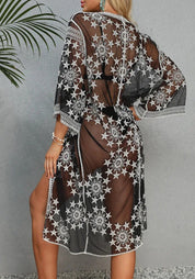 Kimono noir transparent | Constella Noir / Unique