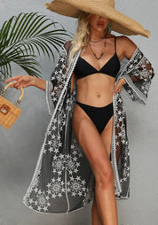 Kimono noir transparent | Constella Noir / Unique