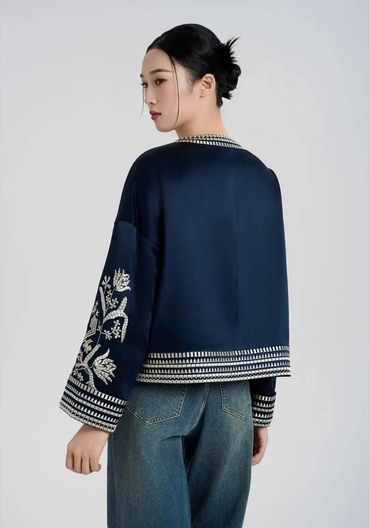 Veste kimono en soie | Éliane