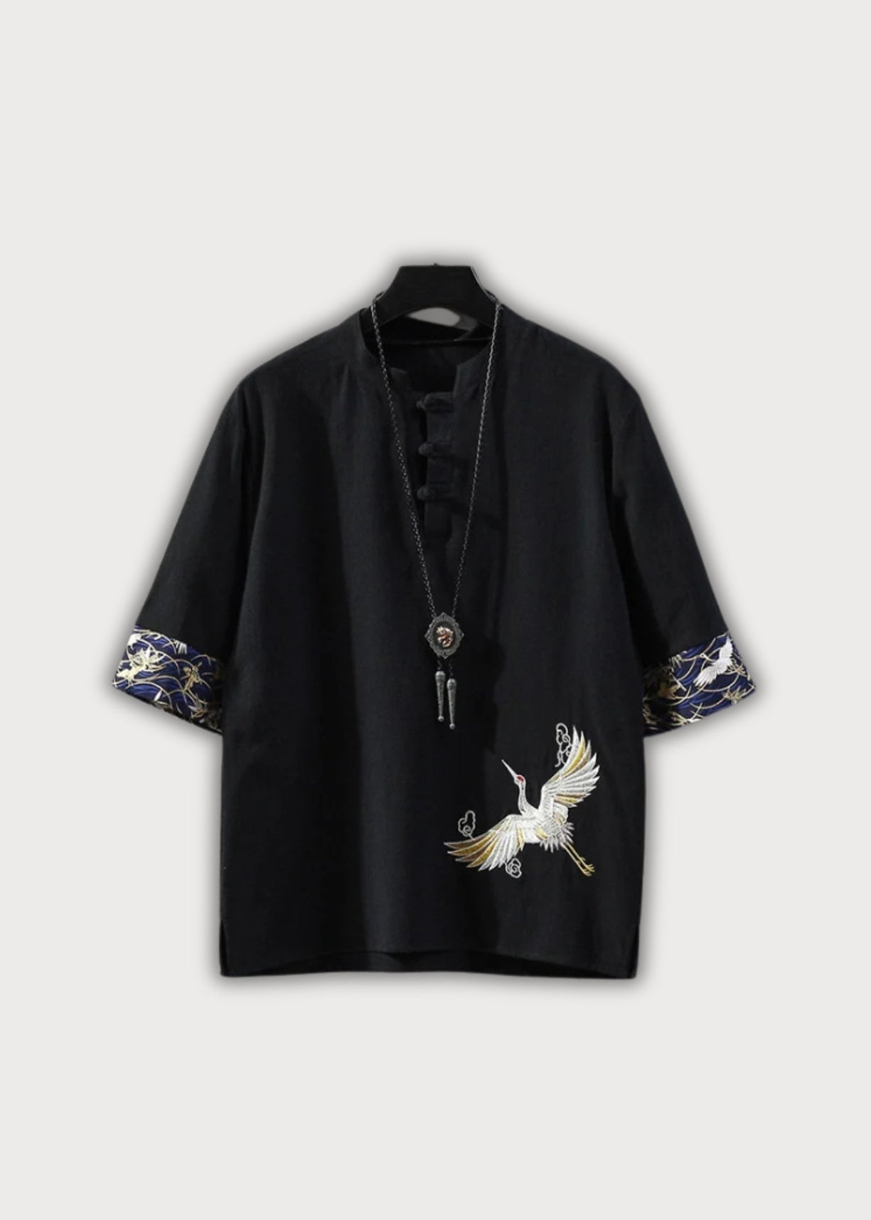 Chemise kimono noire Kokuyō