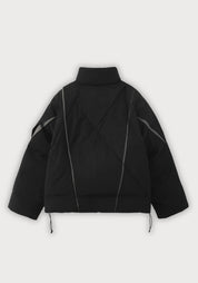 Doudoune asymétrique unisexe | Style kimono oversize