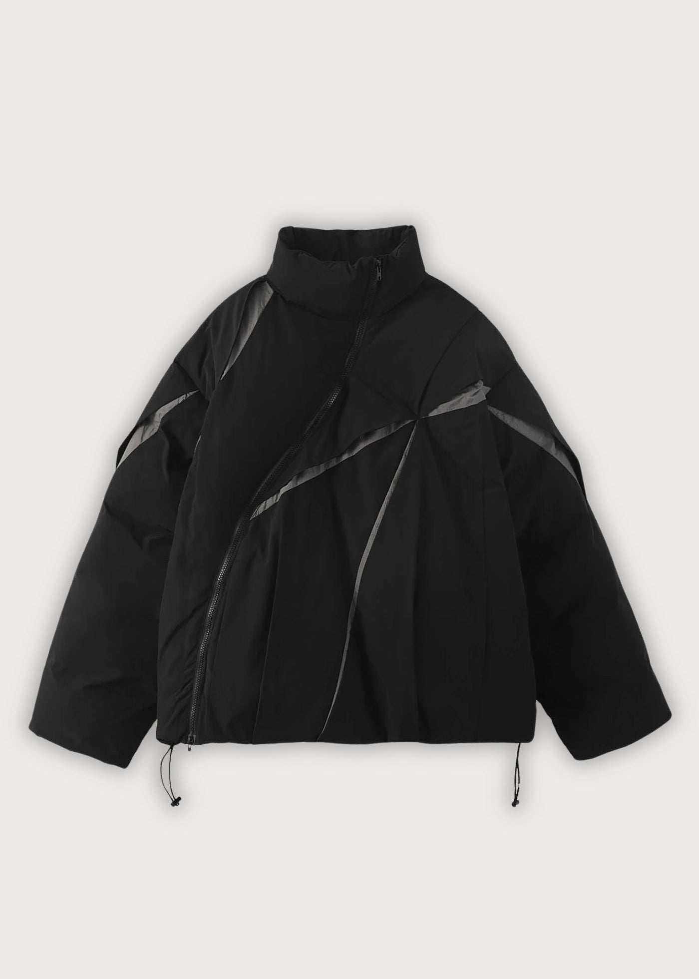 Doudoune asymétrique unisexe | Style kimono oversize