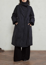 Doudoune longue ceinturée femme