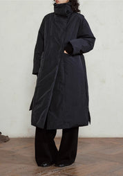 Doudoune longue ceinturée femme