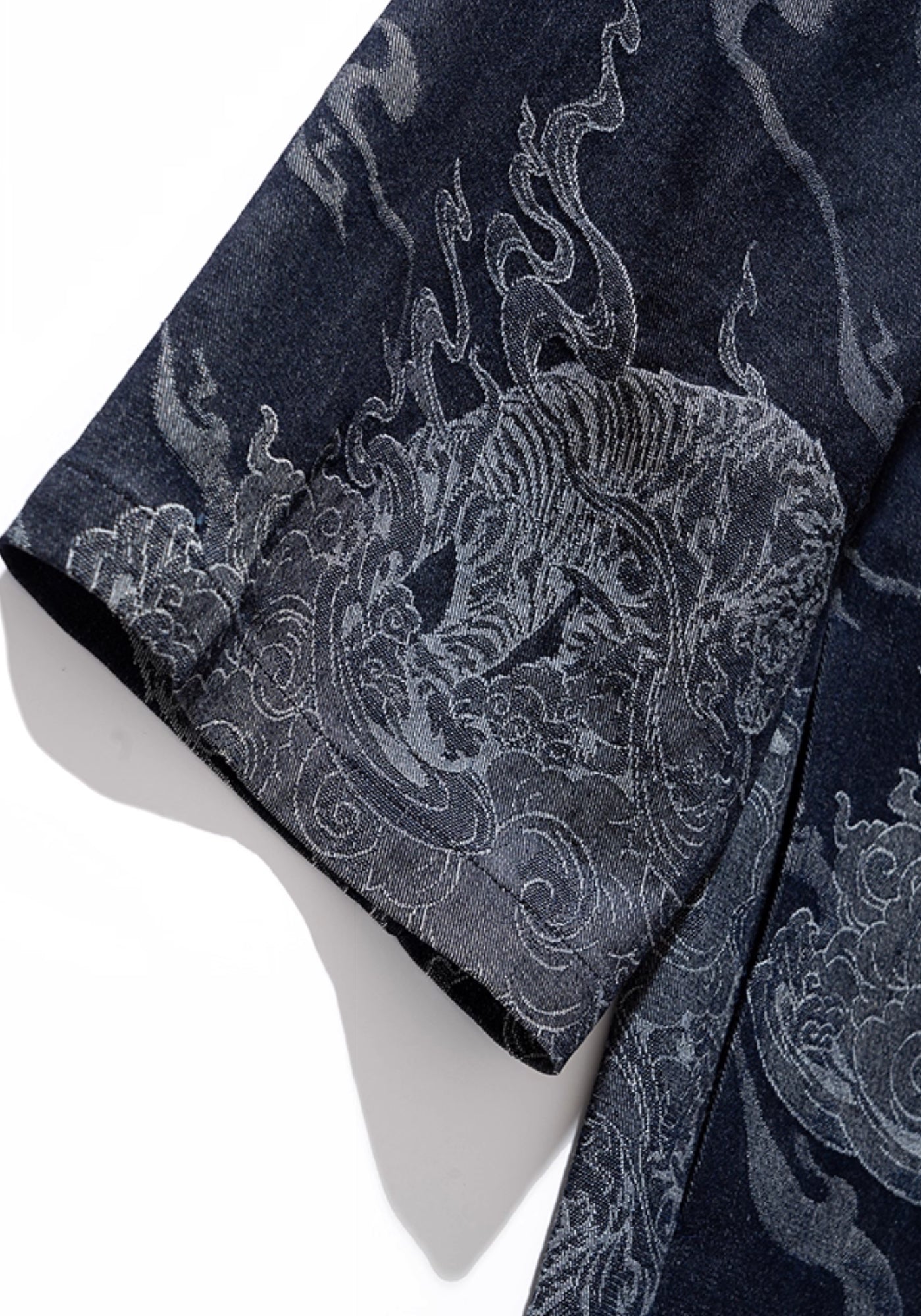 Haori bleu nuit en 100% coton