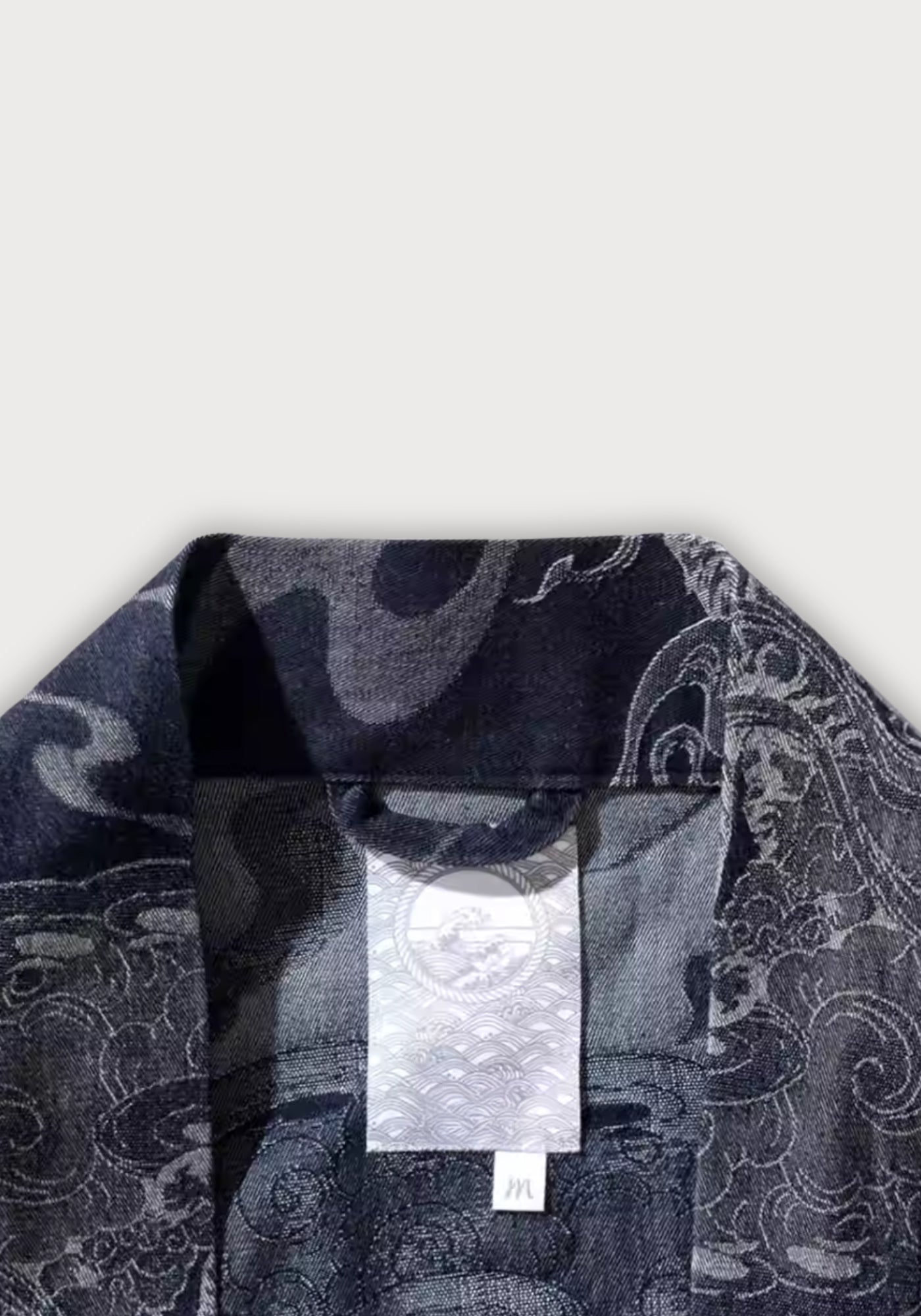 Haori bleu nuit en 100% coton