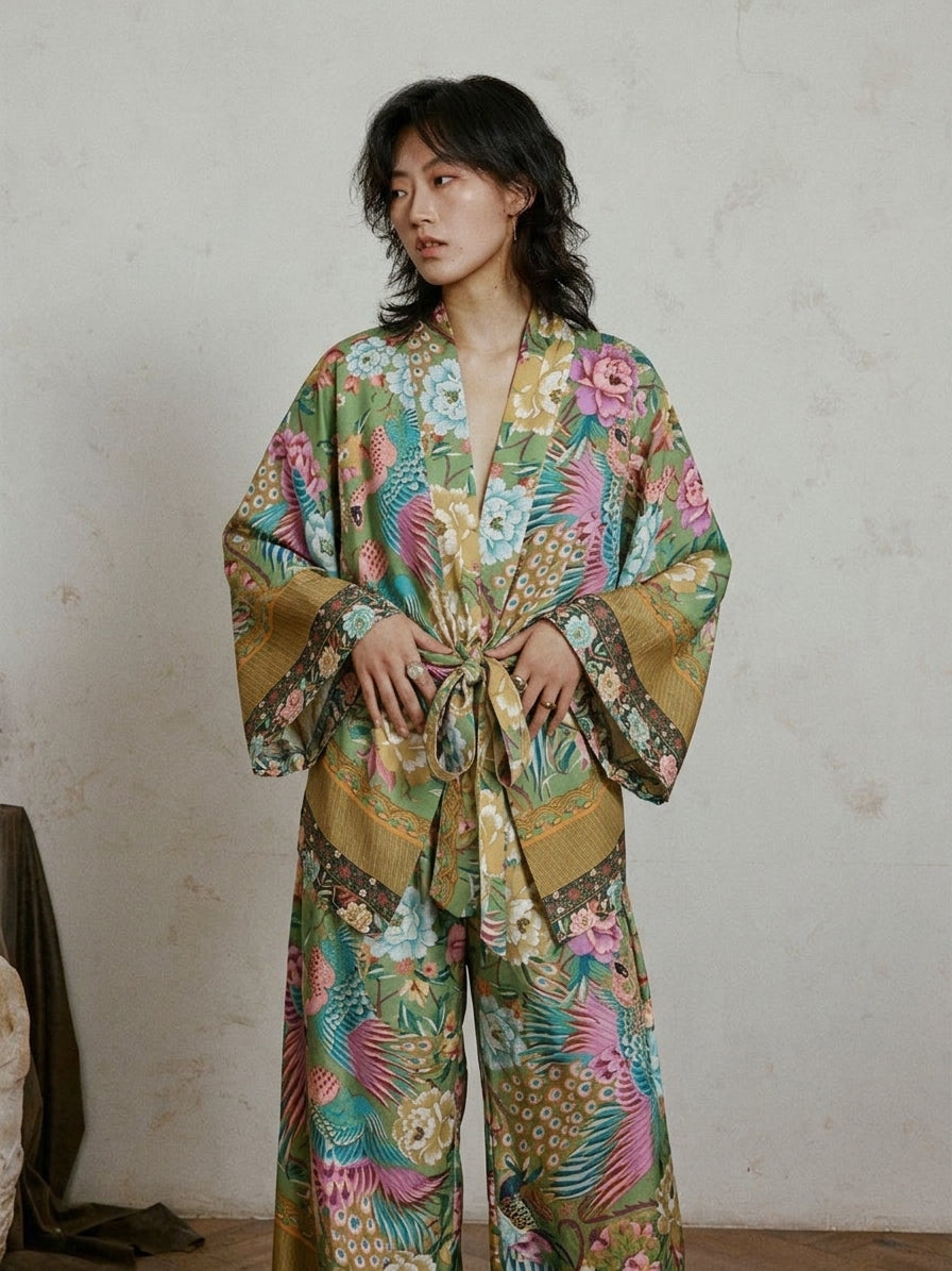 Kimono court cache-cœur | Midoriha