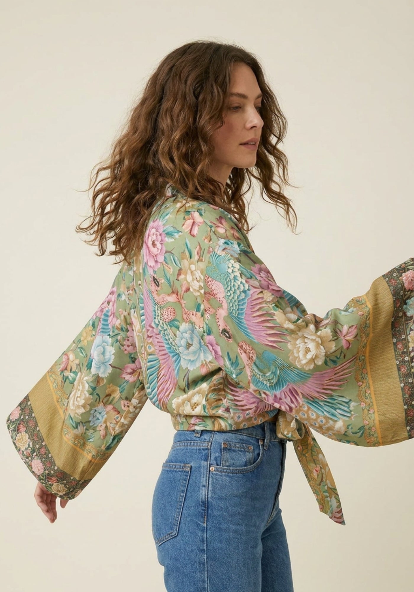 Kimono court cache-cœur | Midoriha