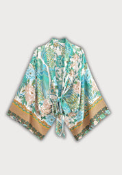 kimono court cache-cœur | Suirinka Turquoise / S