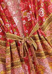 Kimono court rouge pour femme