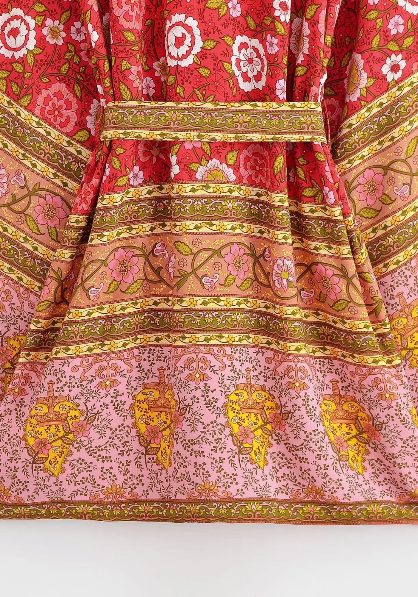 Kimono court rouge pour femme