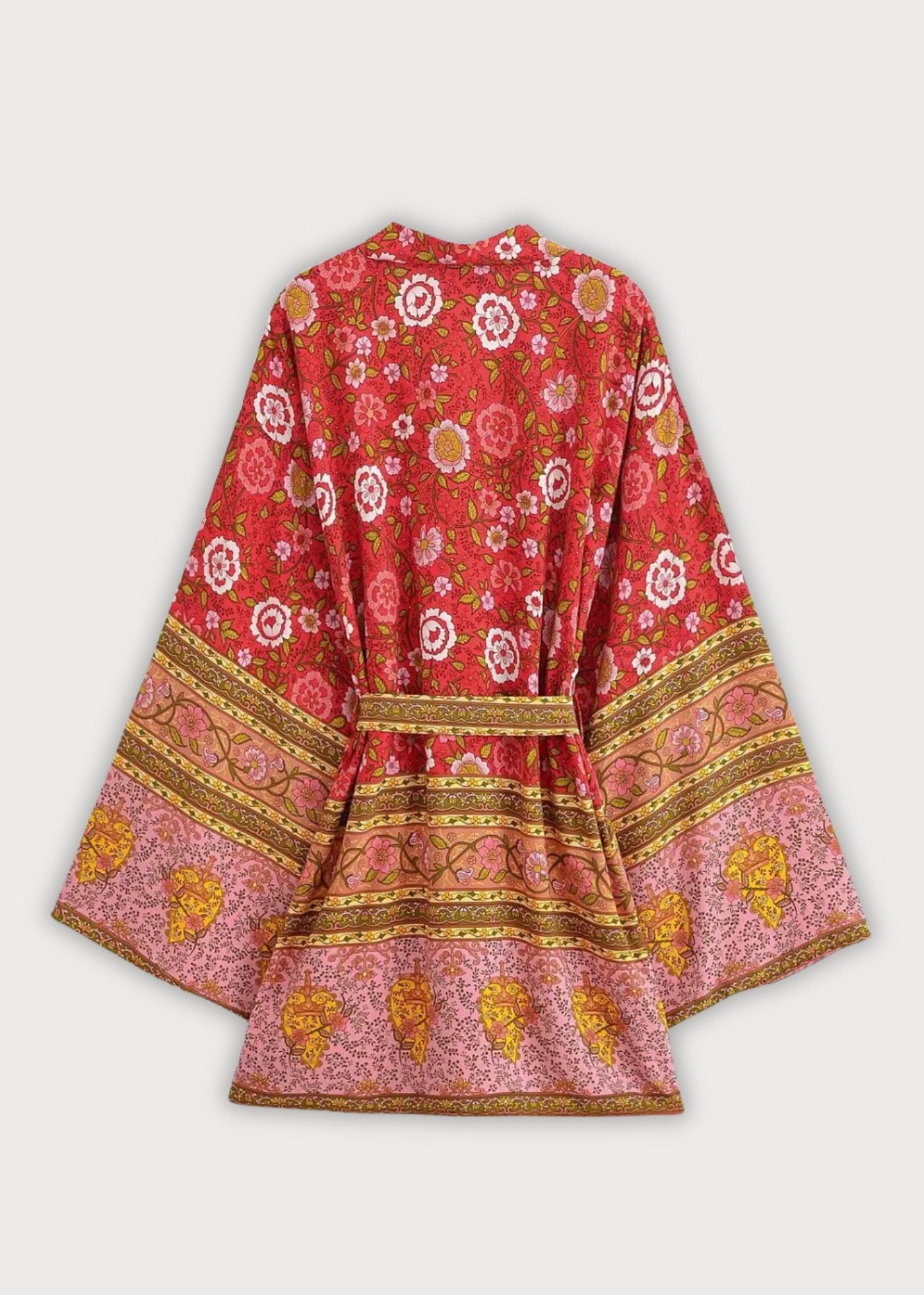 Kimono court rouge pour femme