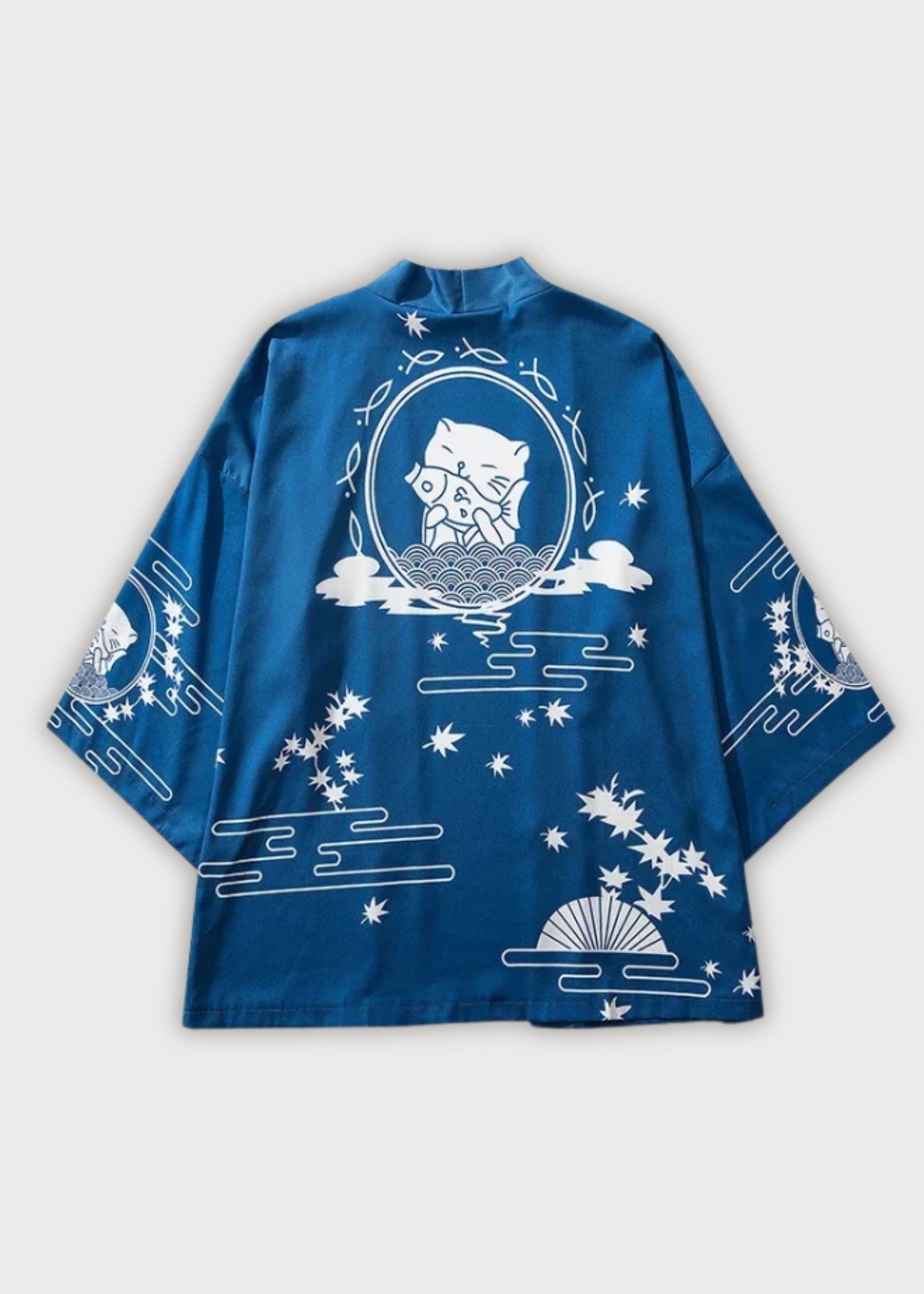 Kimono japonais bleu | Kaito