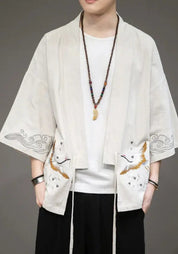 kimono japonais asaumi beige