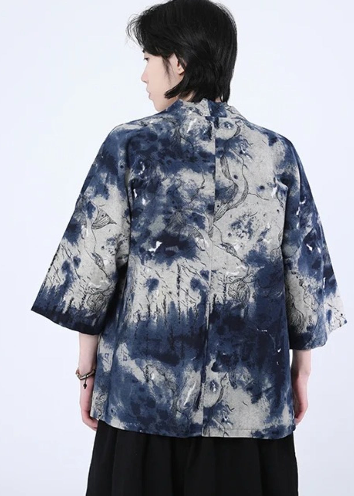 Kimono japonais Indigo Sora