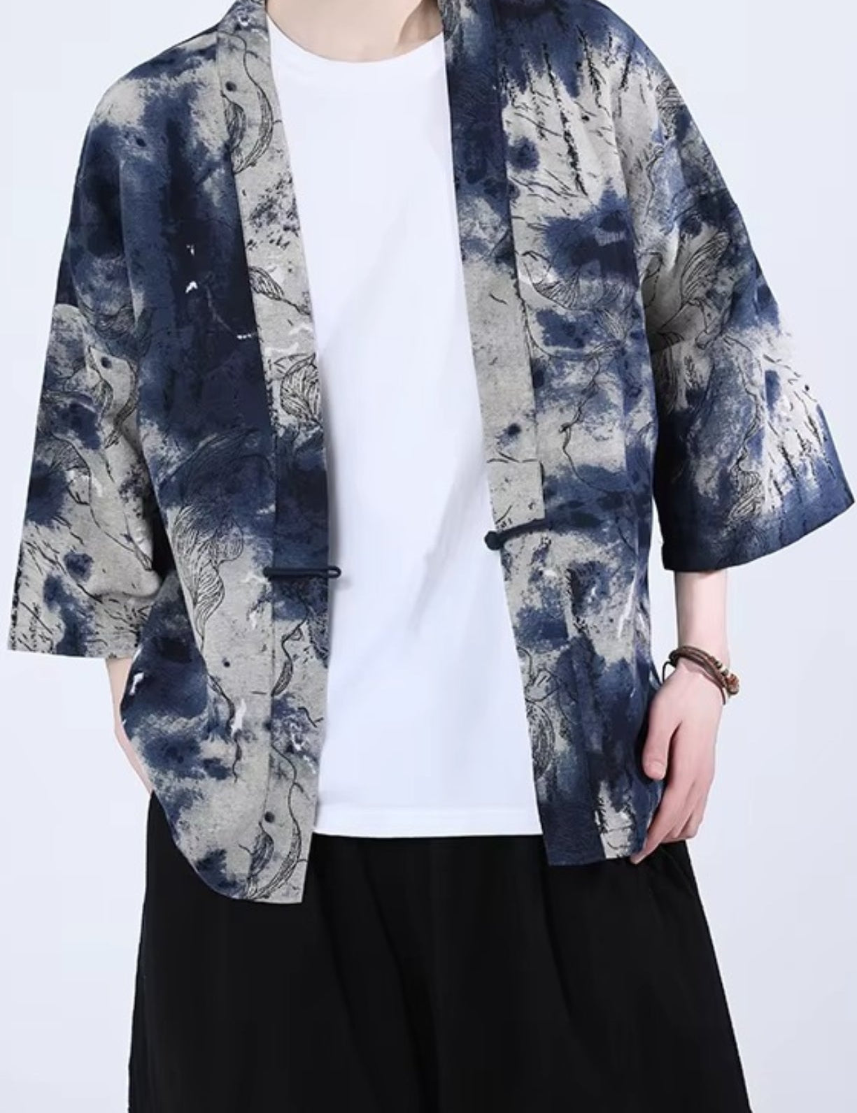Kimono japonais Indigo Sora