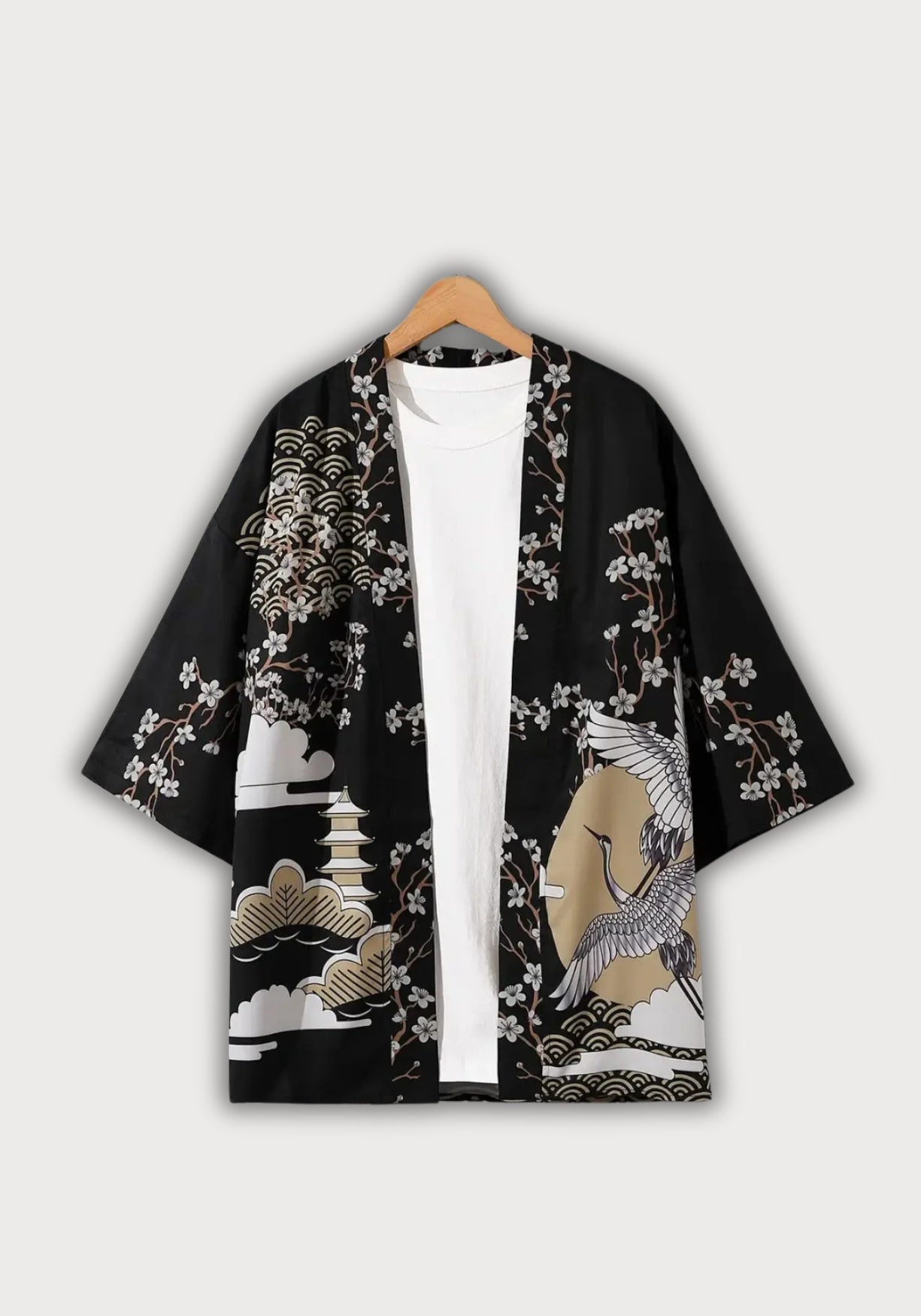 Kimono japonais | Ryūkō Noir / S