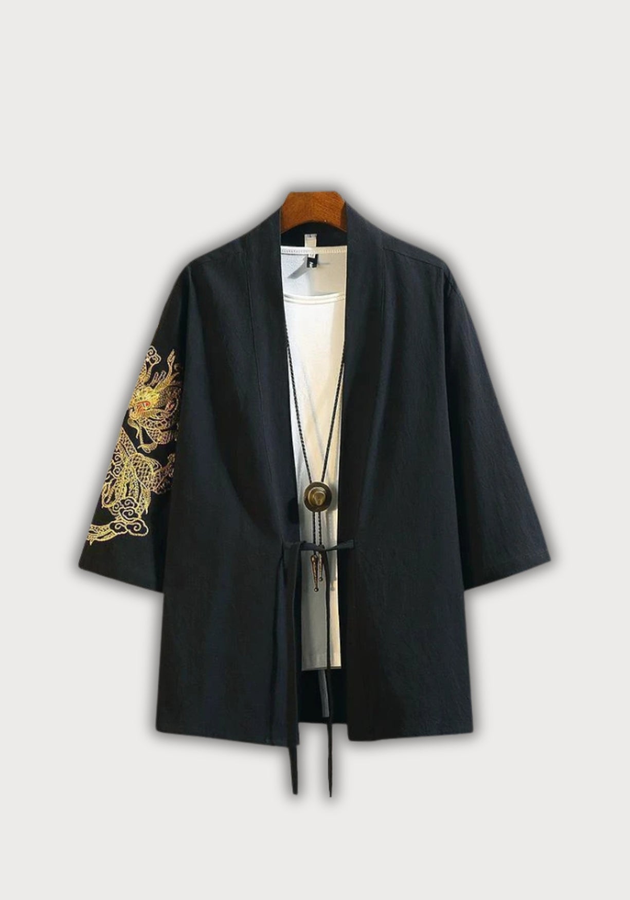 Kimono japonais | Shiratori BROUILLON Noir / S