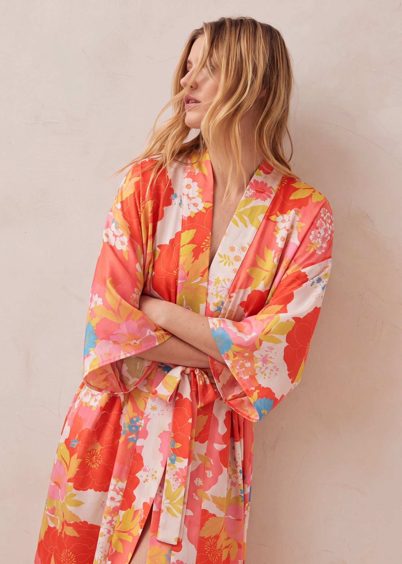 Robe Kimono Corail​​ pour Femme | Hanaé