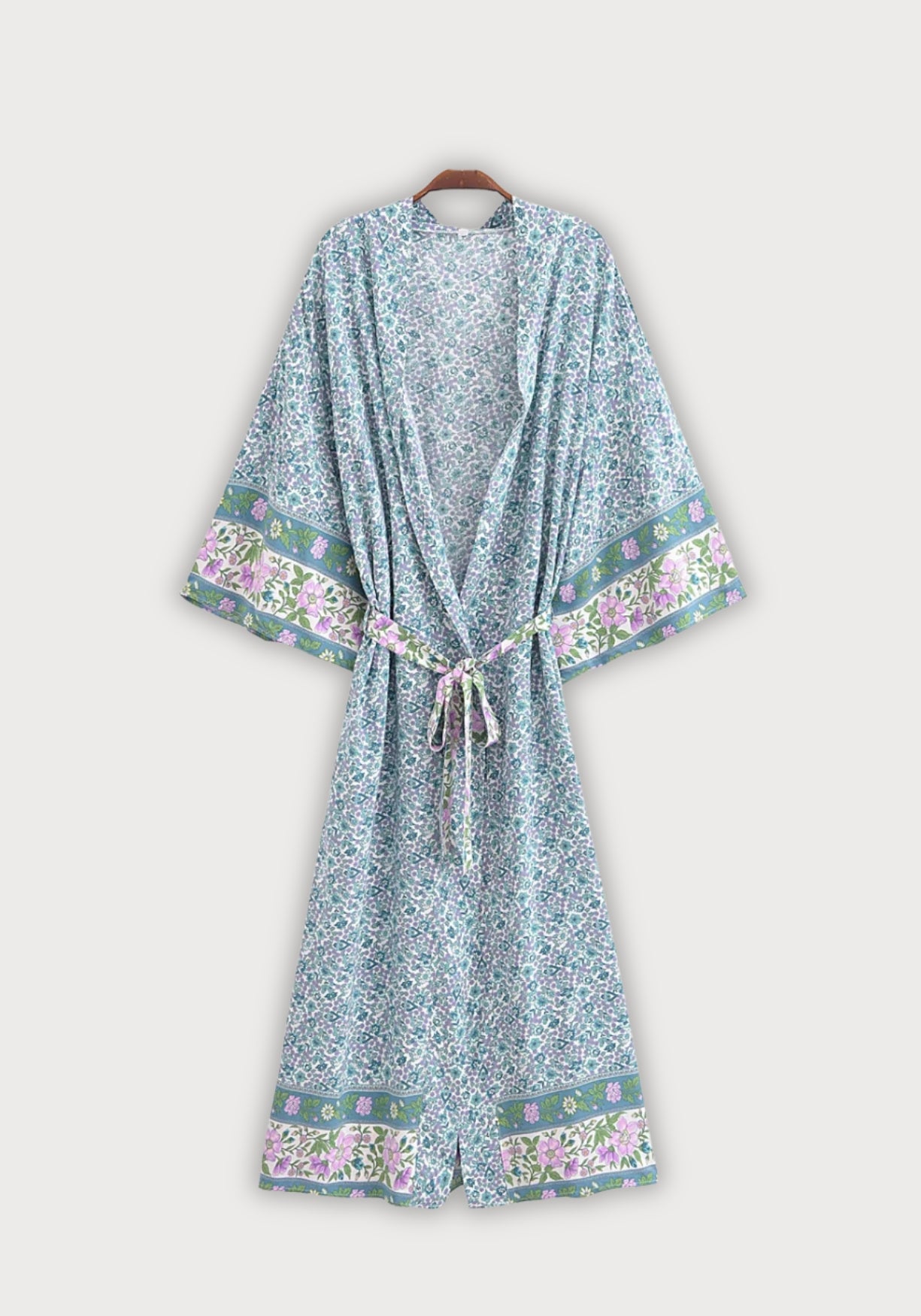 Kimono long | Hisora Bleu sarcelle / S