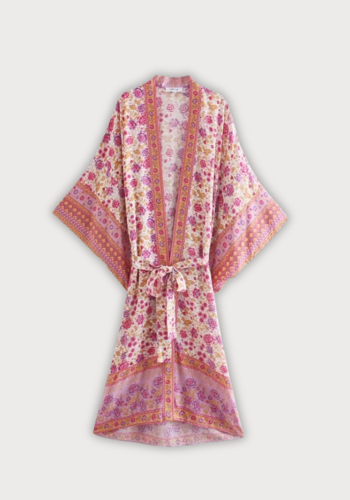 Kimono long | Koemi Crème rosée / S