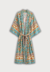 Kimono long | Midareya Turquoise / S