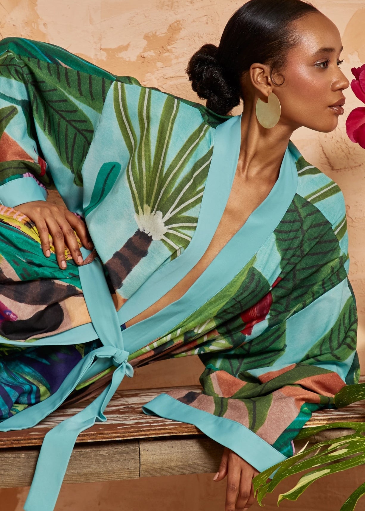 Kimono long tropical | Palmaïa