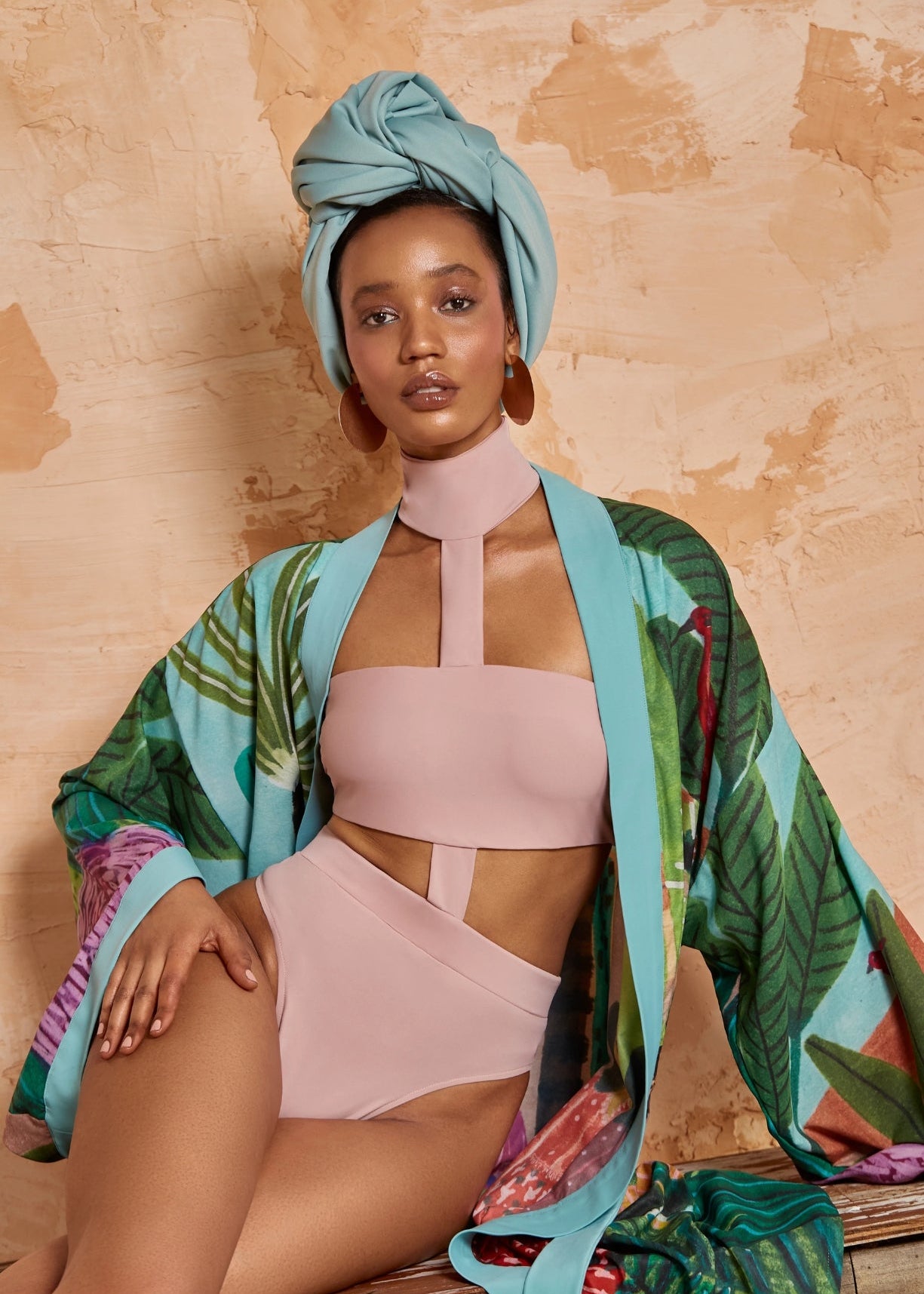 Kimono long tropical | Palmaïa