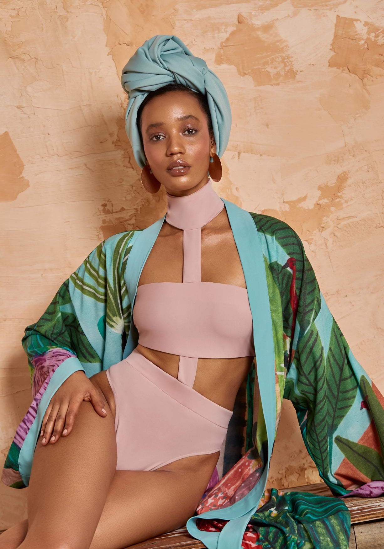 Kimono long tropical | Palmaïa