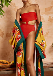 Kimono long tropical | Palmaïa