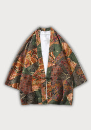 Kimono patchwork | Kagura Patchwork vert / XS