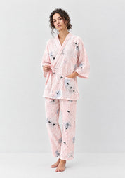 Kimono Pyjama Rose à Pissenlits en Coton | Kōrin