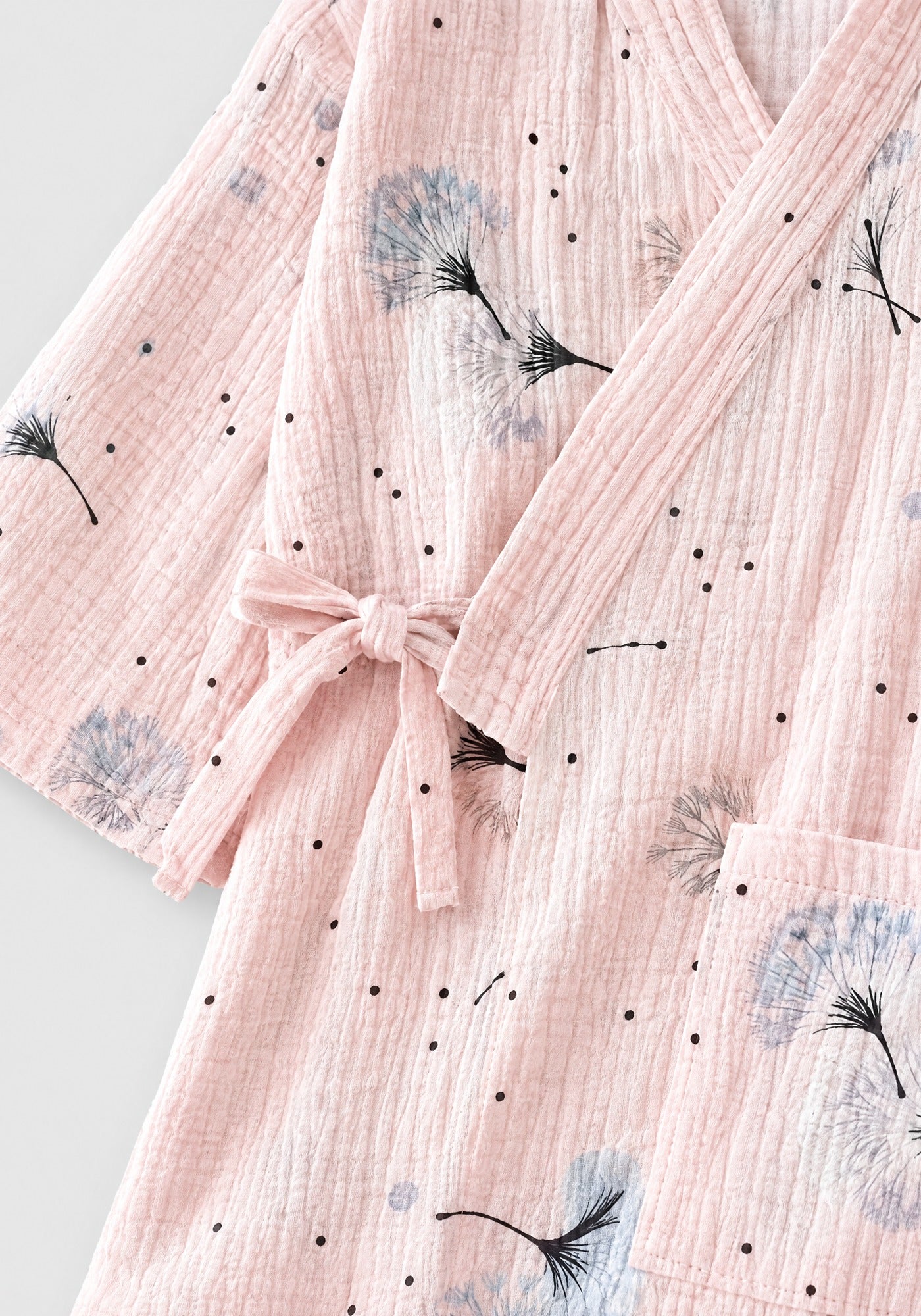 Kimono Pyjama Rose à Pissenlits en Coton | Kōrin