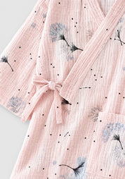 Kimono Pyjama Rose à Pissenlits en Coton | Kōrin