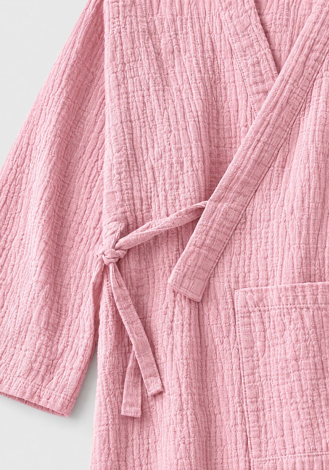 Kimono Pyjama Rose Poudré en Coton | Tsukiya