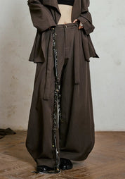 Pantalon style kimono large