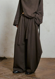 Pantalon style kimono large