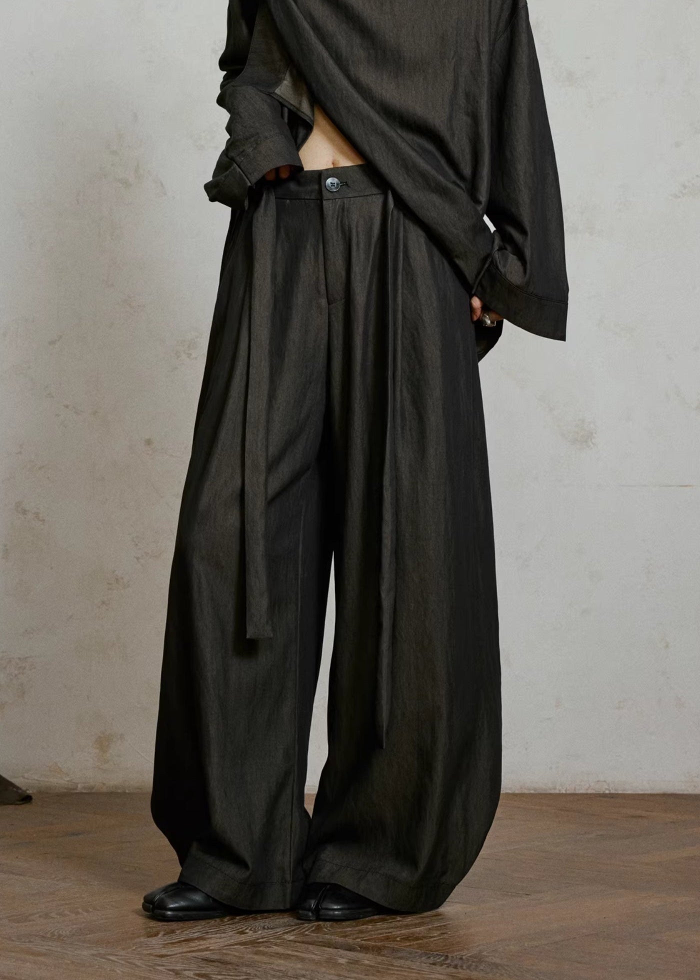 Pantalon style kimono large