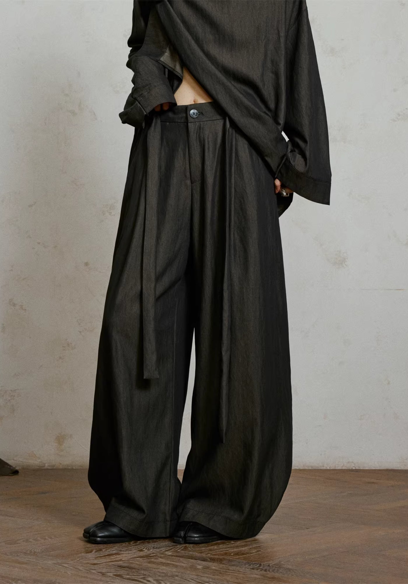 Pantalon style kimono large