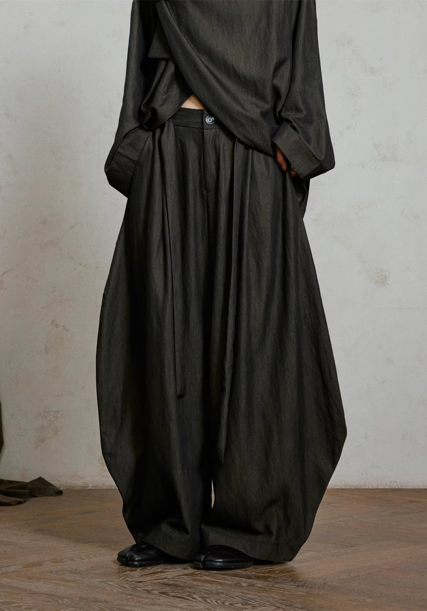 Pantalon style kimono large