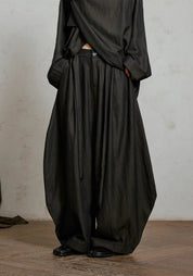 Pantalon style kimono large